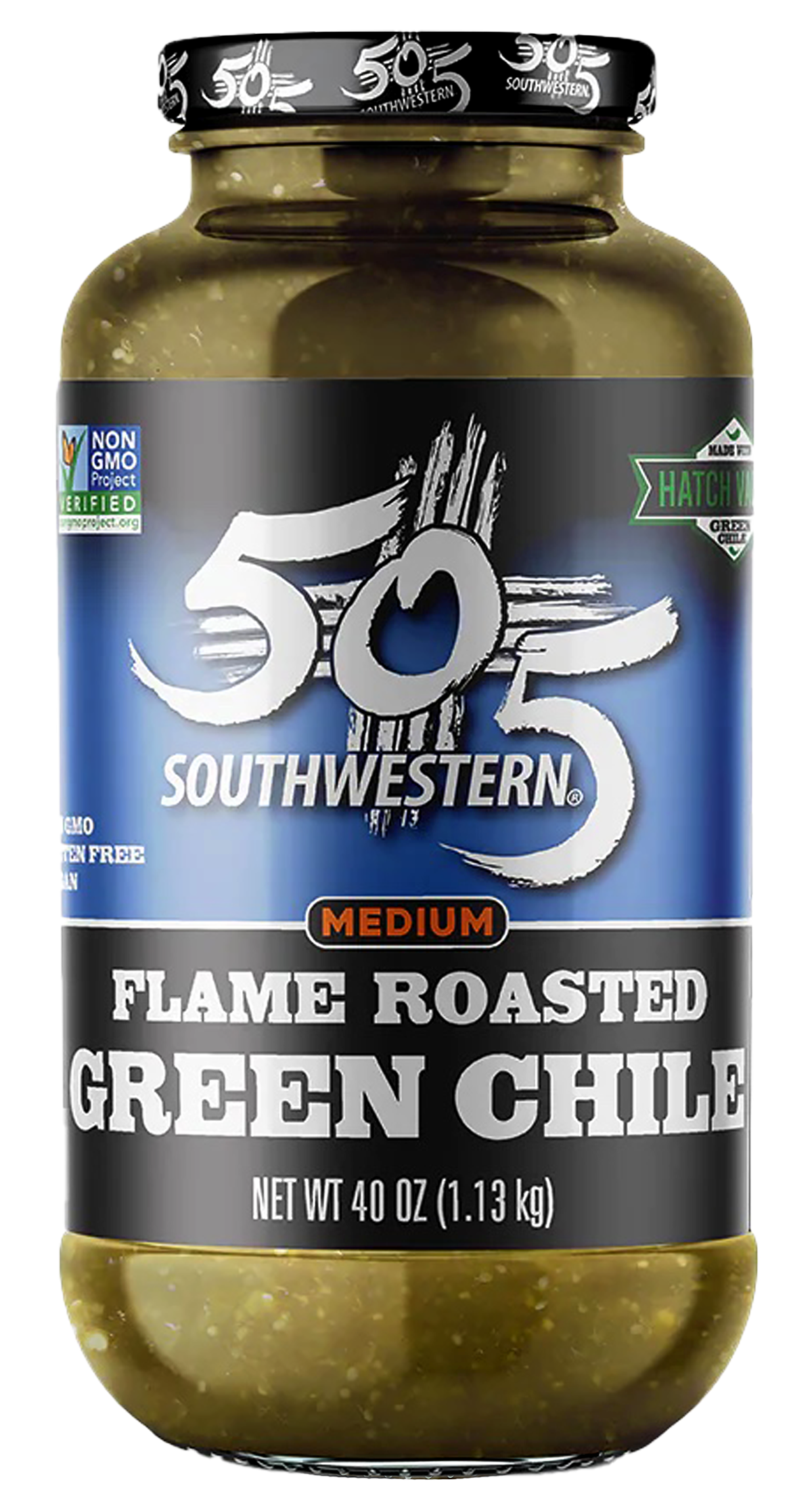505SW™ Hatch Valley Roasted Green Chile 40oz – 4 Pack Case – 505