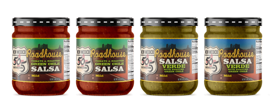 505SW™ Roadhouse Salsa Mild Variety - 4 Pack Case