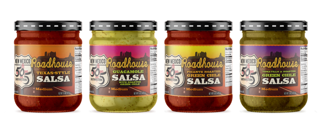 505SW™ Roadhouse Salsa Medium Variety - 4 Pack Case