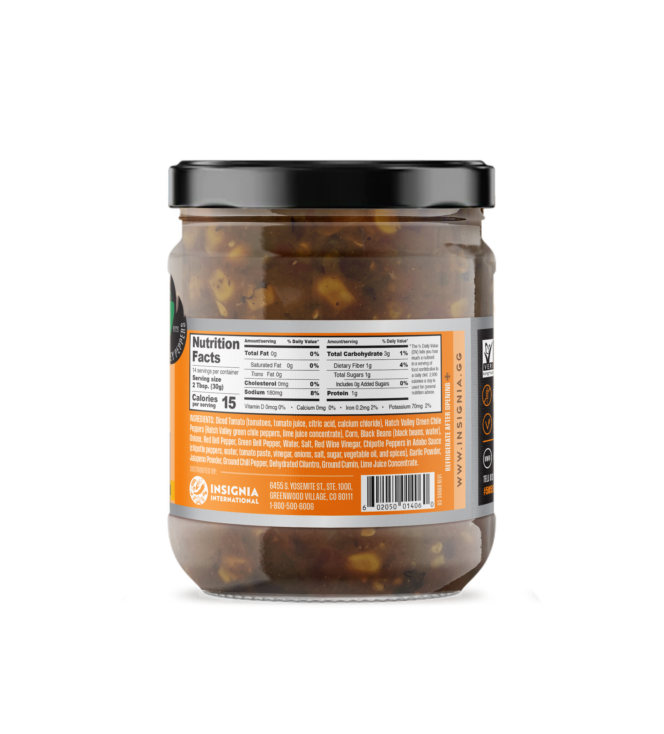 505SW™ Black Bean & Corn Medium Salsa