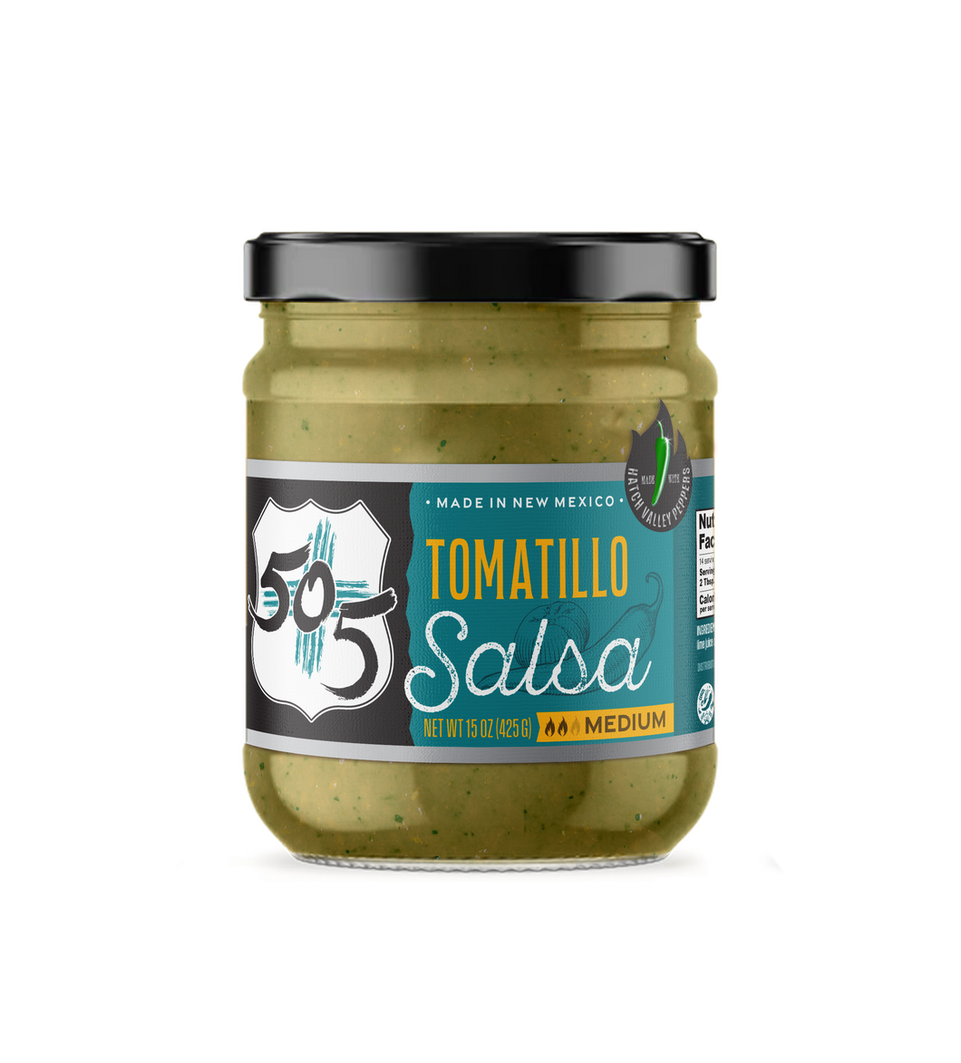 505SW™ Tomatillo and Medium Roasted Green Chile Salsa – 505 505SW™ Tomatillo and Medium Roasted Green Chile Salsa – 505