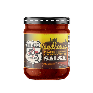 505SW™ Roadhouse Picante Roasted Green Chile Salsa 15oz - MEDIUM - 4 Pack Case