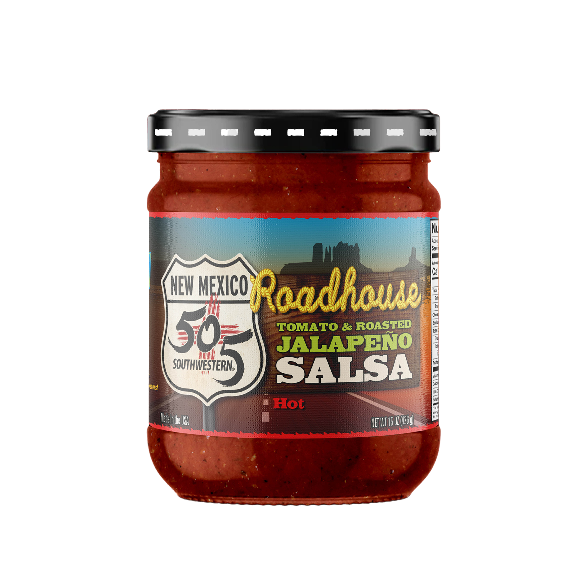 505SW™ Roadhouse Roasted Jalapeno Salsa 15oz - HOT - 4 Pack Case