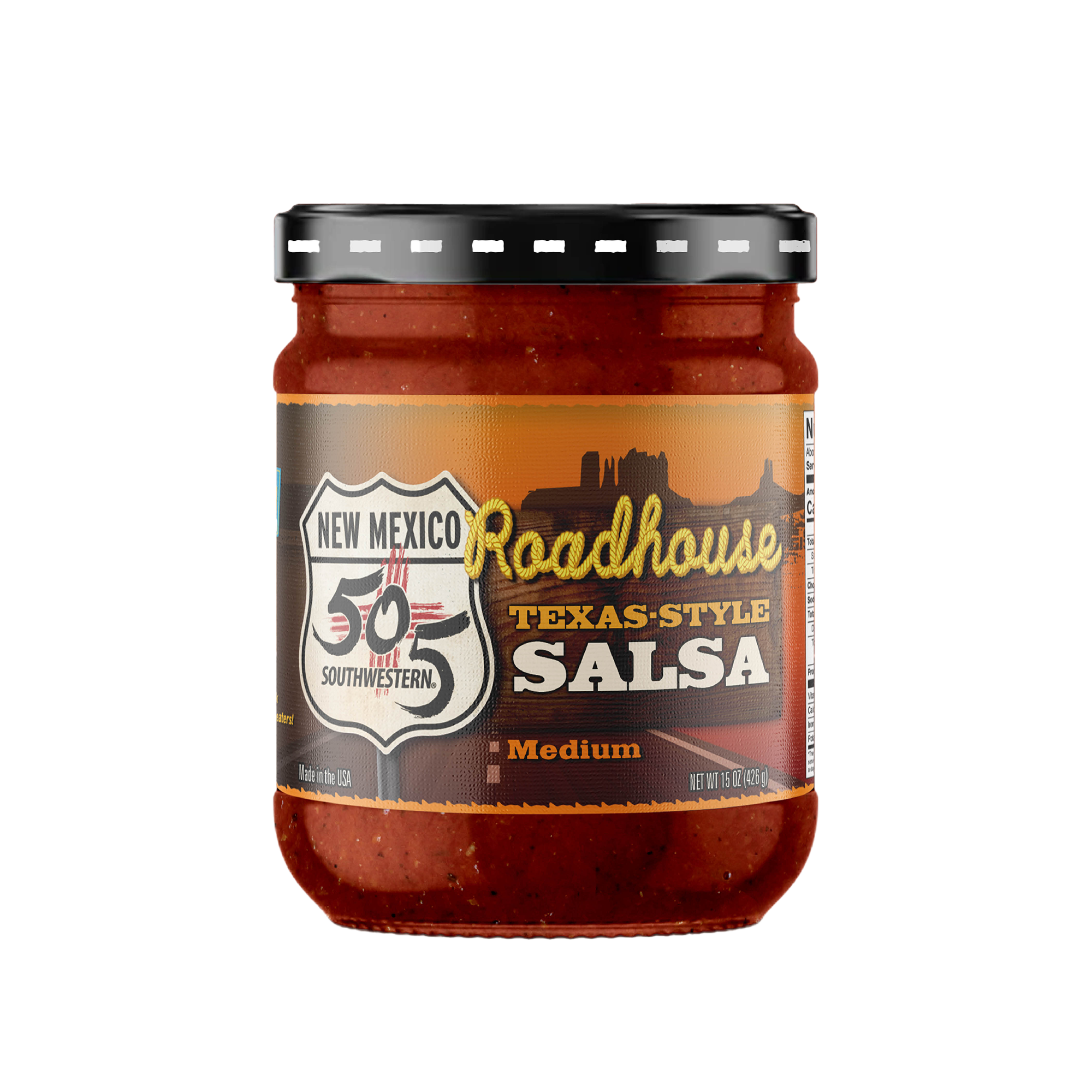 505SW™ Roadhouse Texas Style Salsa 15oz - MEDIUM - 4 Pack Case