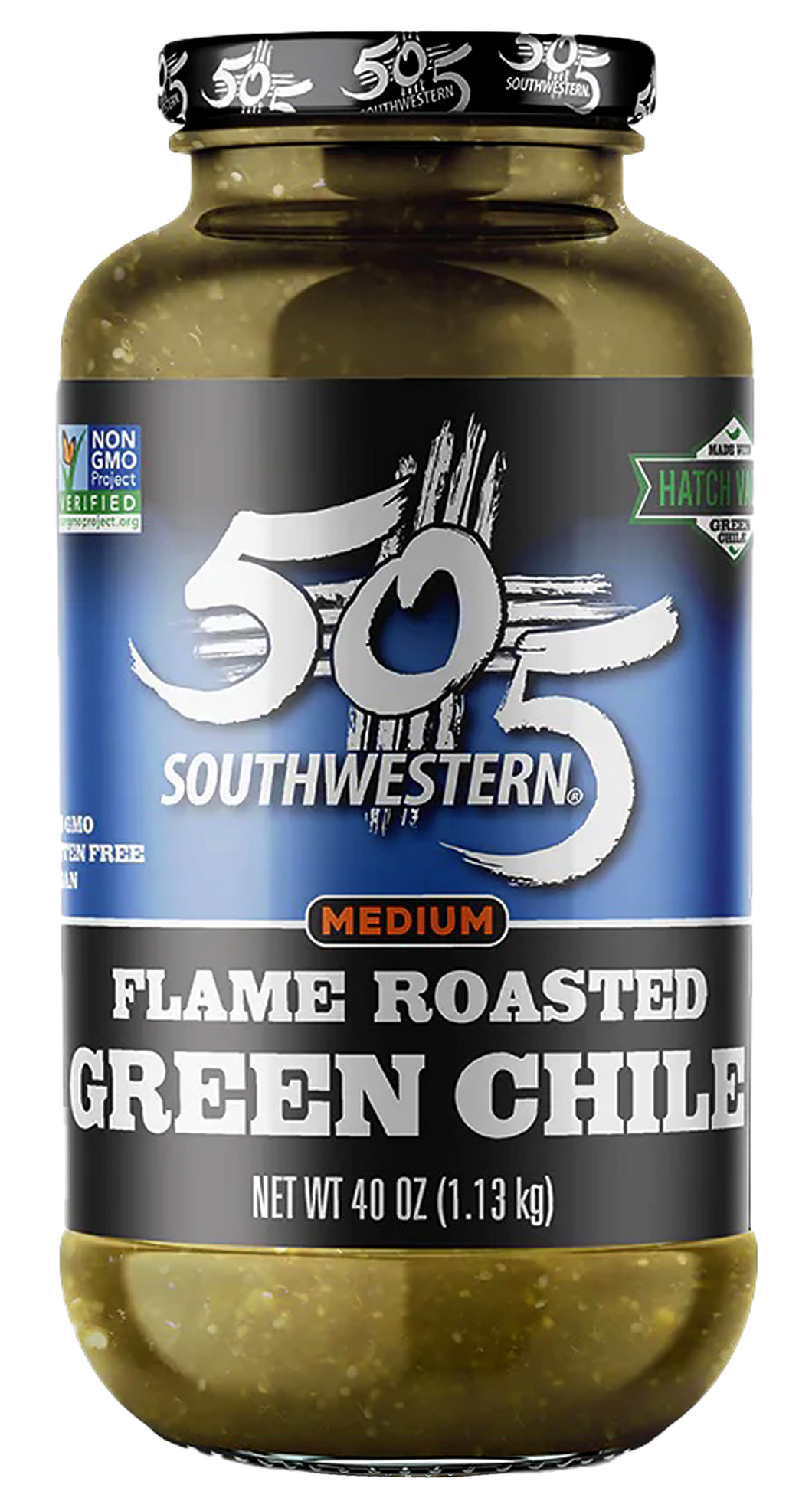 505SW™ Hatch Valley Roasted Green Chile 40oz – 4 Pack Case