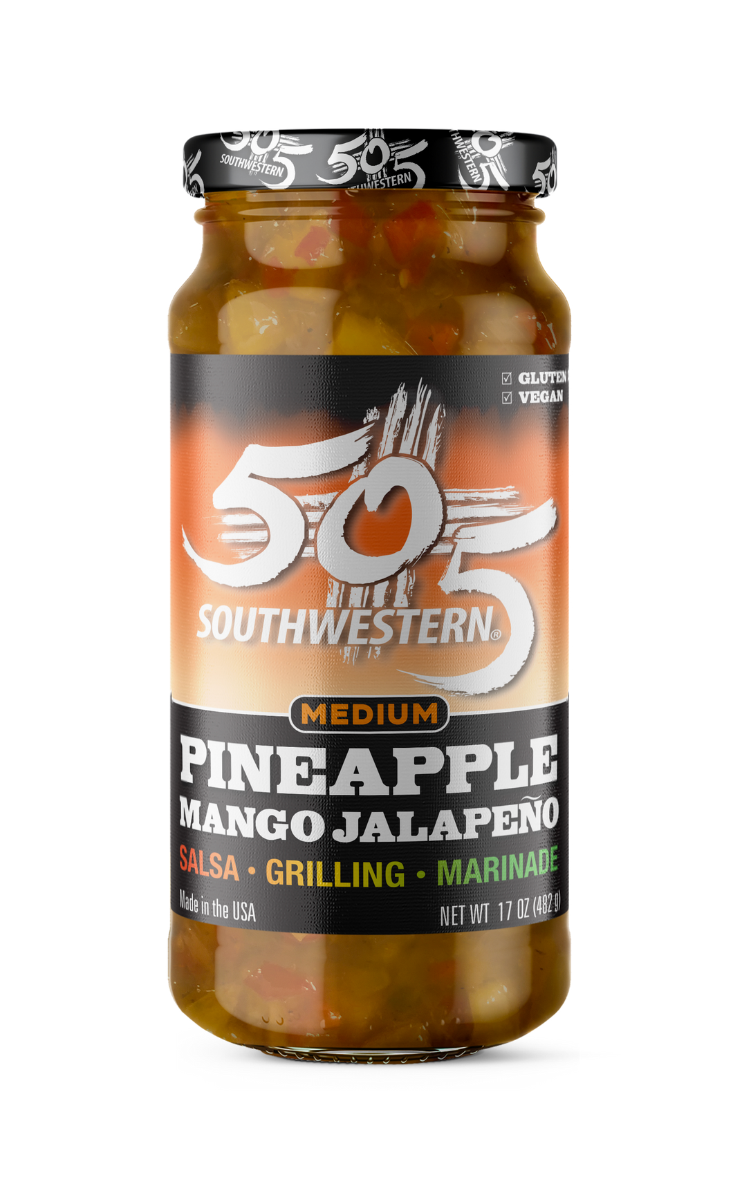 505SW™ Hatch Valley Pineapple Mango Salsa 17oz - MEDIUM - 6 Pack Case