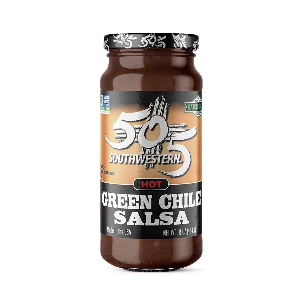 505SW™ Hatch Valley Green Chile Salsa - 16oz - HOT - 6 Pack Case 505SW™ Hatch Valley Green Chile Salsa - 16oz - HOT - 6 Pack Case