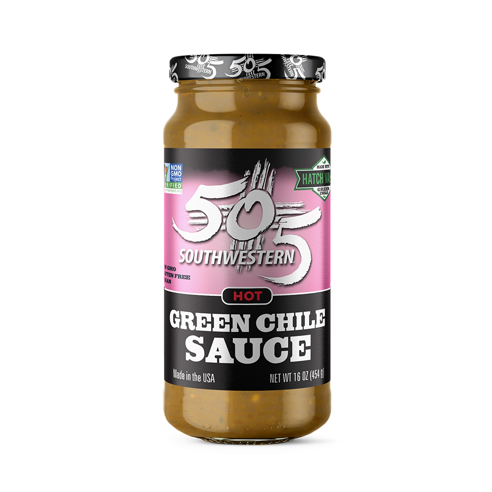 505SW™ Hatch Valley Green Chile Sauce 16oz HOT 6 Pack Case 505