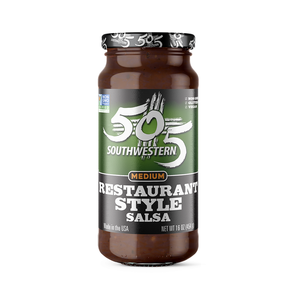 505SW™ Hatch Valley Green Chile Restaurant Style Salsa 16oz - MEDIUM - 6 Pack Case