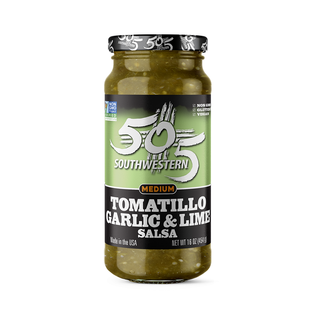 505SW™ Hatch Valley Tomatillo Garlic & Lime Salsa 16oz - MEDIUM - 6 Pack Case