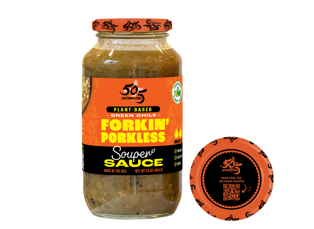 505SW™ Plant-Protein Hatch Valley Souper Sauce – Forkin’ Porkless 24oz    