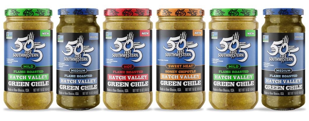 505SW™ Roasted Green Chile Variety - 6 Pack Case