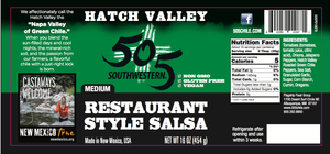 505SW™ Hatch Valley Green Chile Restaurant Style Salsa 16oz - MEDIUM - 6 Pack Case